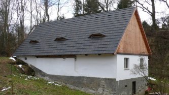 Reference plastový šindel, barva melír, 2007