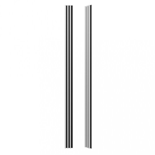Dřevěná lamela LINEA SLIM 3 - bílá / černá