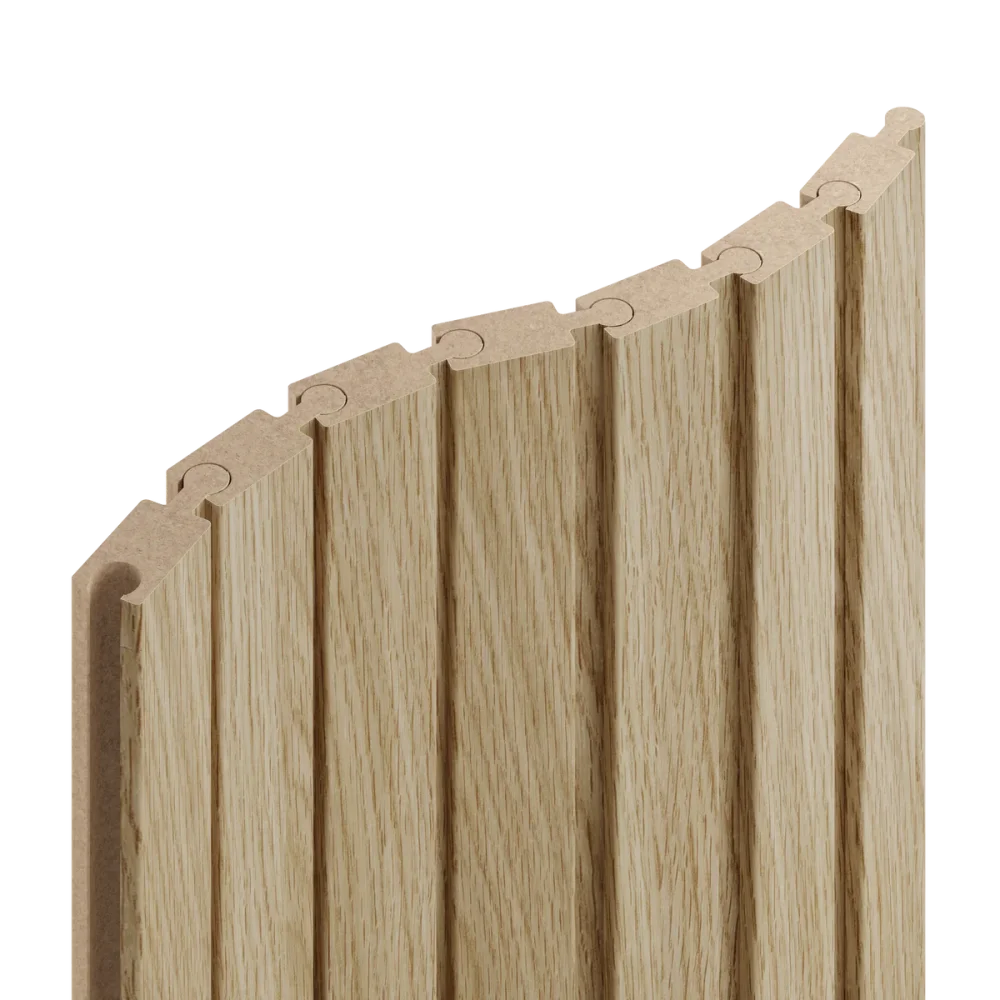 Lamely Puzzle, EVROPSKÝ DUB CPL, obložení zakřivených a oblých stěn, 46 x 18 x 2750 mm