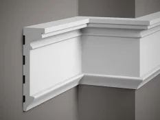 Nástenná lišta – HLADKÁ, tvrdý plast ProFoam® (polyuretán), základný biely náter (pretierateľný), 22 x 66 x 2000 mm Nástenná lišta – HLADKÁ, tvrdý plast ProFoam® (polyuretán), základný biely náter (pretierateľný), 22 x 66 x 2000 mm