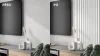 Akustický panel - BIELY, MDF + FÓLIA FINISH, SIVÝ akustický podklad FILC, 300 x 2750 mm
