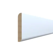 Stropní lišta - TEXTILOVÁ BÍLÁ, 2800 x 45 x 8 mm