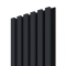 Akustický panel ACOUSTIC LINE - navy blue | černá, 2650 x 245 x 22 mm, lamely MDF + FINISH FOLIE, akustický podklad FILC