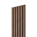 Akustický panel - ORECH DYHA, MDF, ČIERNY akustický podklad FILC, 300 x 2750 mm