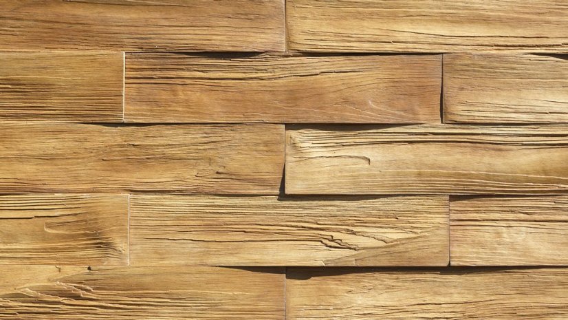 Betonový obklad, Z BETONU, TIMBER 1, hnědá, 530 x 117 mm, tloušťka 12-28 mm, 0.43 m2