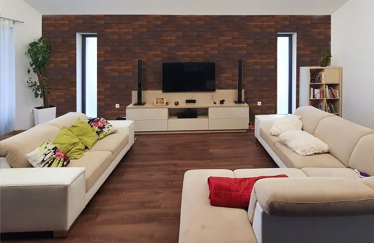 obklad dřevěný, WODEWA DUB TABÁK 200 (200 x 50 mm) - broušený, olejovaný