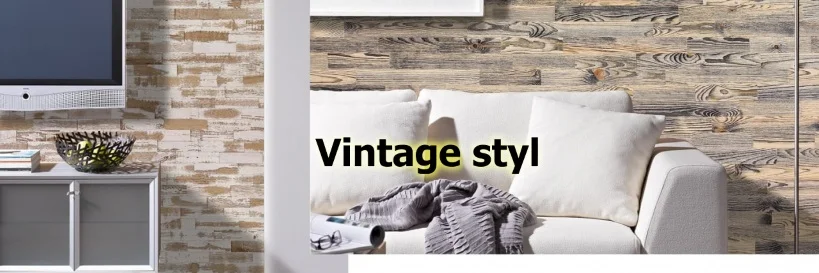 dřevěné obklady na zeď vintage