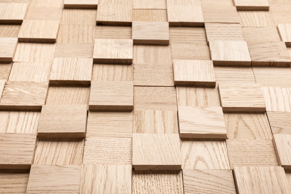 dřevěná mozaika