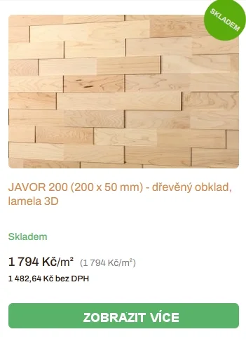Jasanový obklad